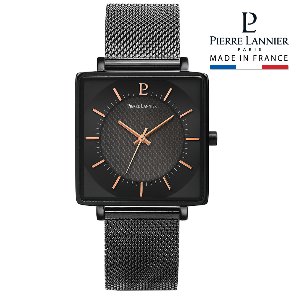 ピエールラニエPierre Lannier 腕時計 シンフォニーコレクションメッシュベルト P091L918 レディース 正規輸入品ピンクゴ 